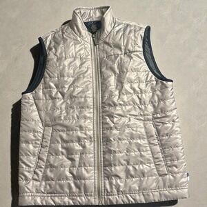 Men's Brooks Brothers PrimaLoft Quilted Puffer Vest Small Gray Lightweight